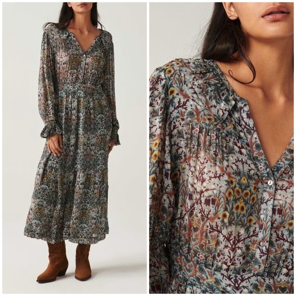 ba&sh Phoenix dress in Amande XS - Picture 1 of 9